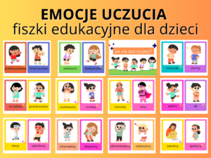 Plansze edukacyjne: Emocje i uczucia 22 elementy