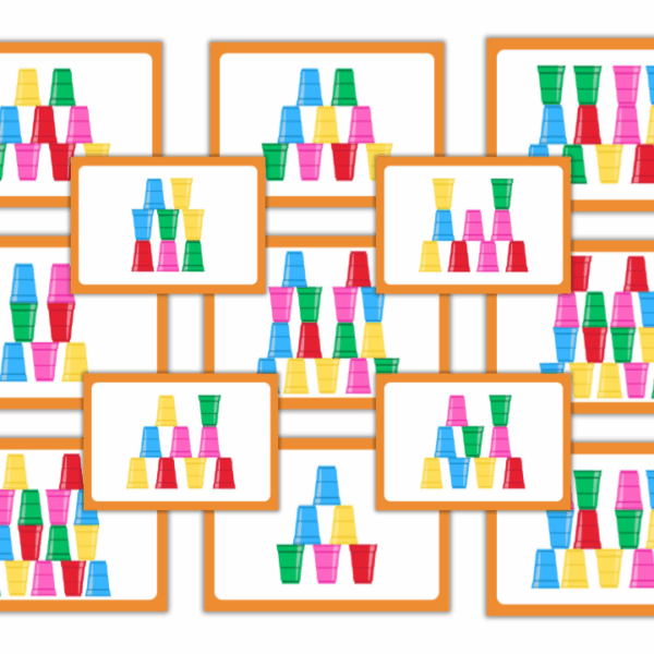 Kubeczkowe Wieże –Kodowanie Zestaw dla Dzieci (PDF do druku)