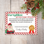 Certyfikat dyplom grzecznego dziecka