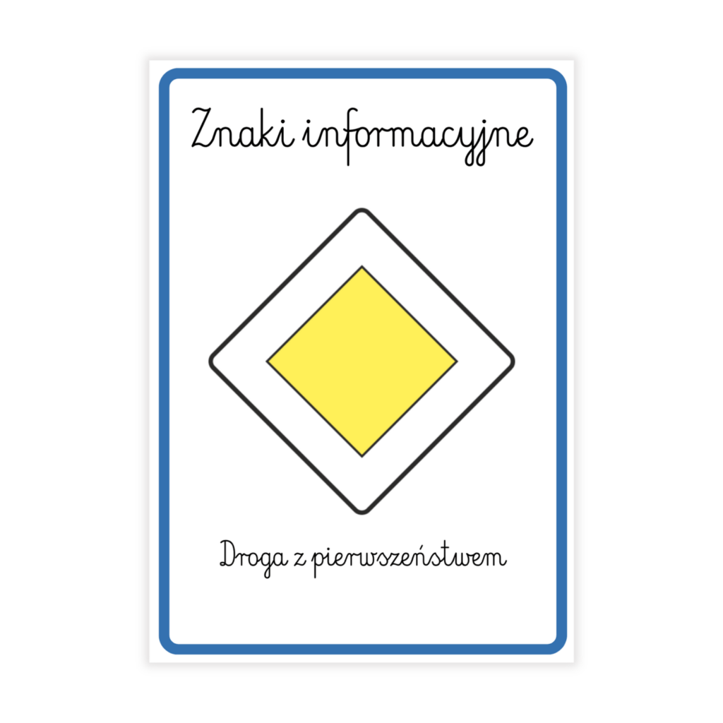 Znaki drogowe do druku 178 sztuk – Pakiet edukacyjny PDF: Ostrzegawcze, Zakazu, Nakazu, Informacyjne | PDF