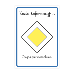 Znaki drogowe do druku 178 sztuk – Pakiet edukacyjny PDF: Ostrzegawcze, Zakazu, Nakazu, Informacyjne | PDF