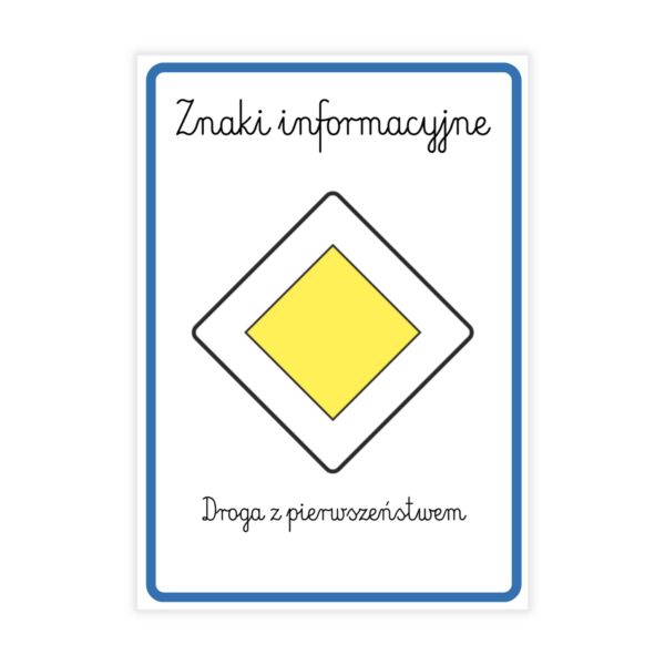 Znaki drogowe do druku 178 sztuk – Pakiet edukacyjny PDF: Ostrzegawcze, Zakazu, Nakazu, Informacyjne | PDF - obrazek 3