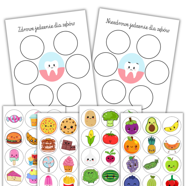 Zdrowe i niezdrowe produkty dla zębów