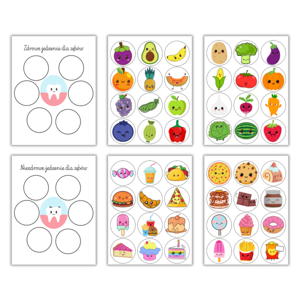 Zdrowe i niezdrowe produkty dla zębów